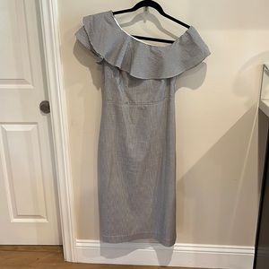 Banana Republic One Shoulder Midi Dress